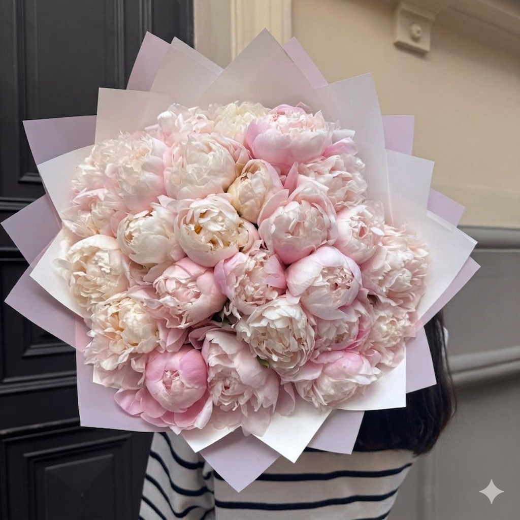 Bouquet of Light Peonys