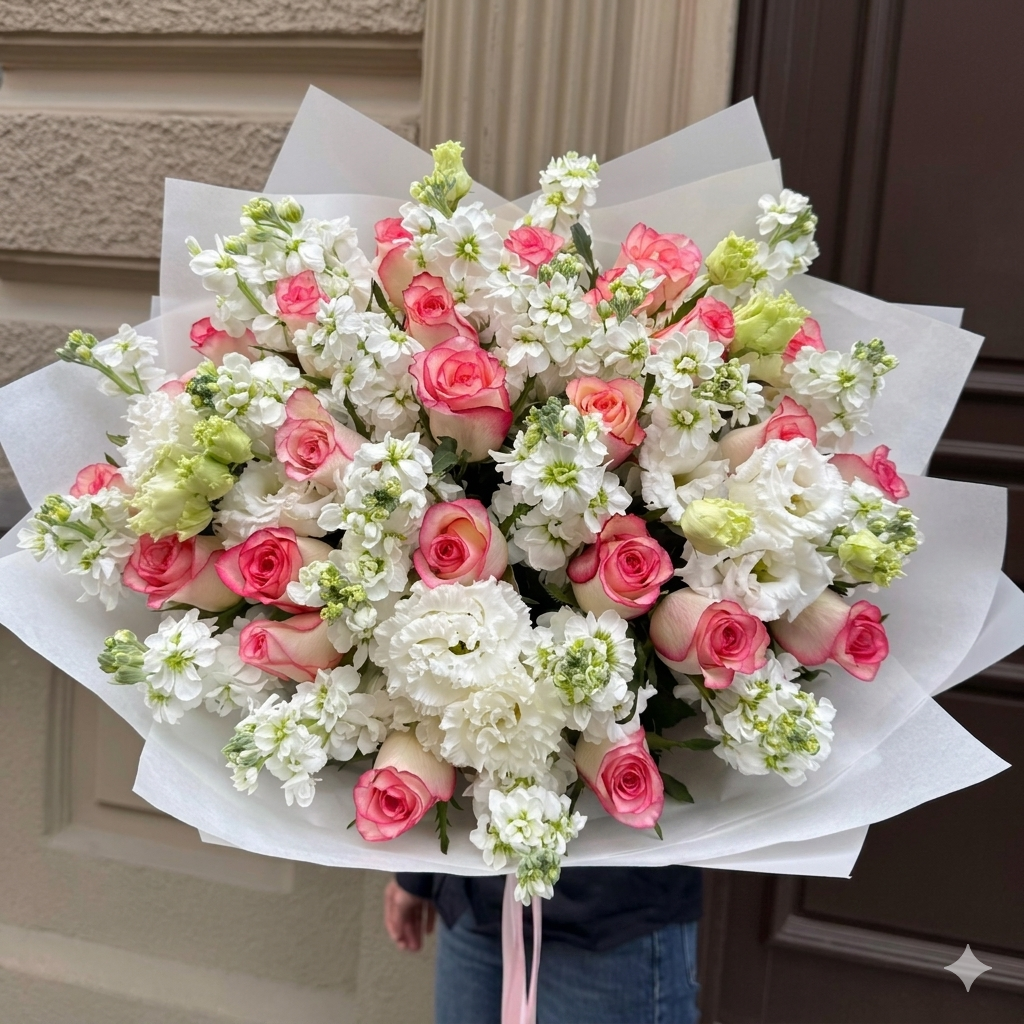 Bouquet of White Matiolas