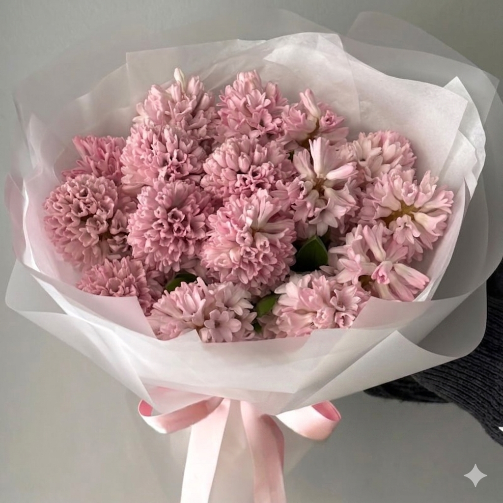 Bouquet of Pink Hiacintes