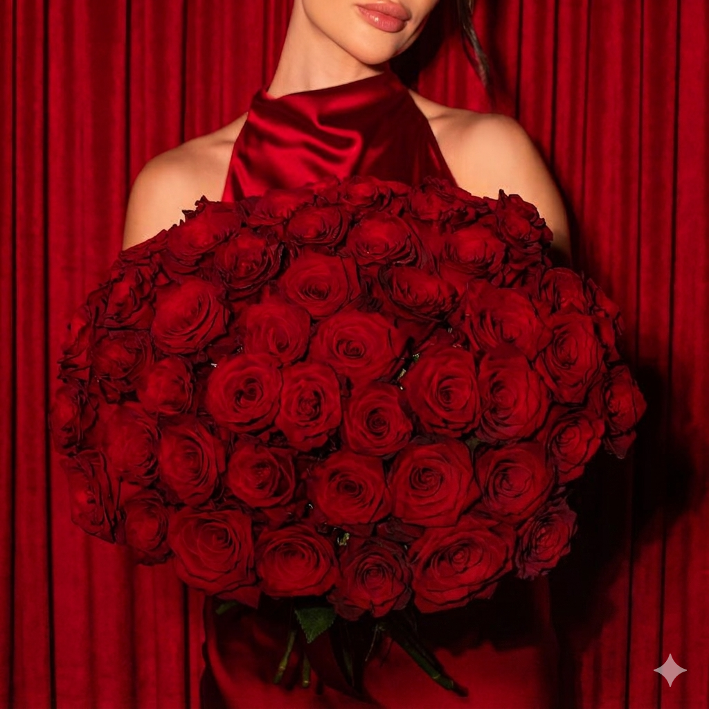Red Roses 50cm XXL