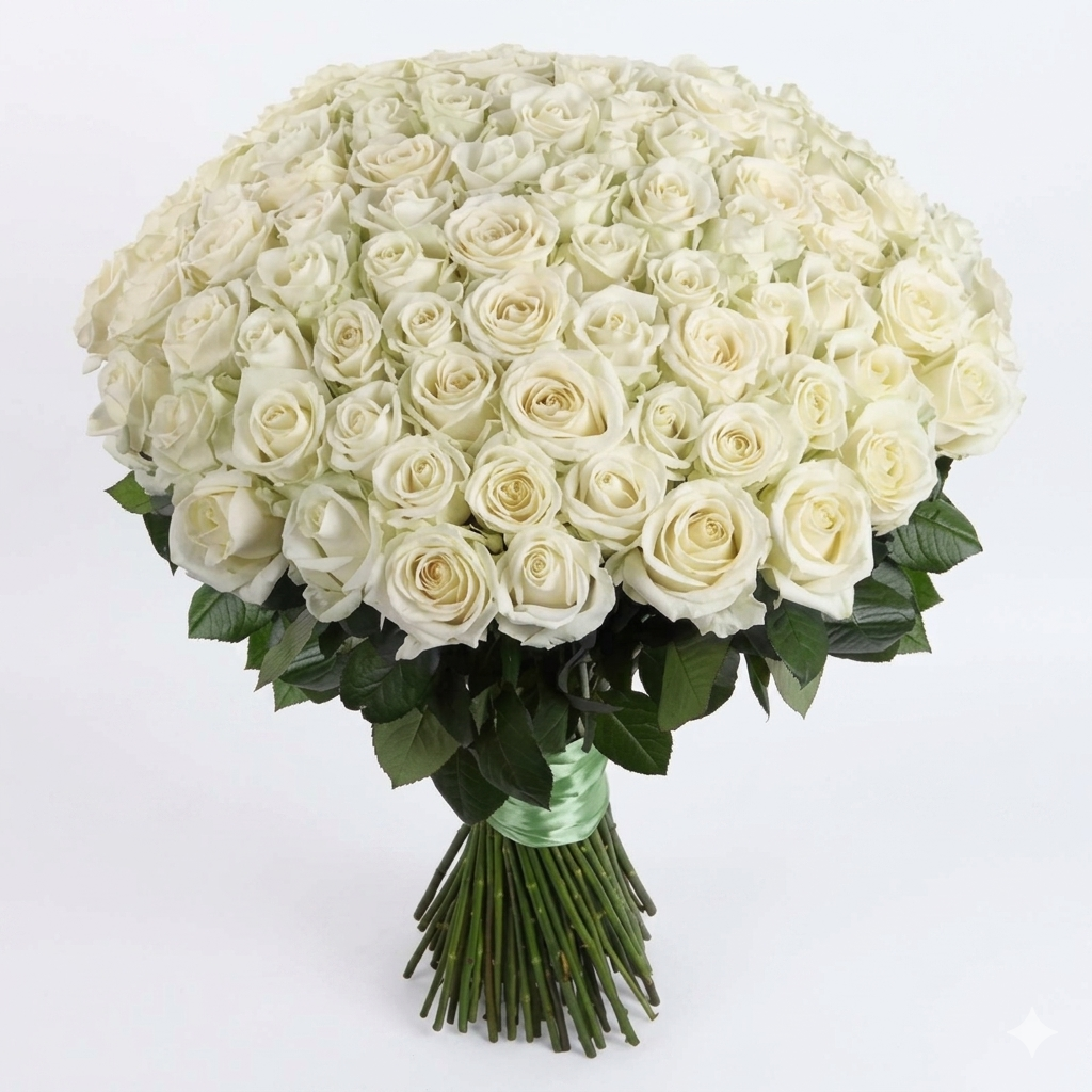 White Roses 70cm