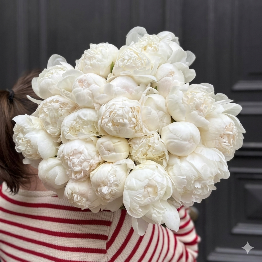 Bouquet of White Peonies