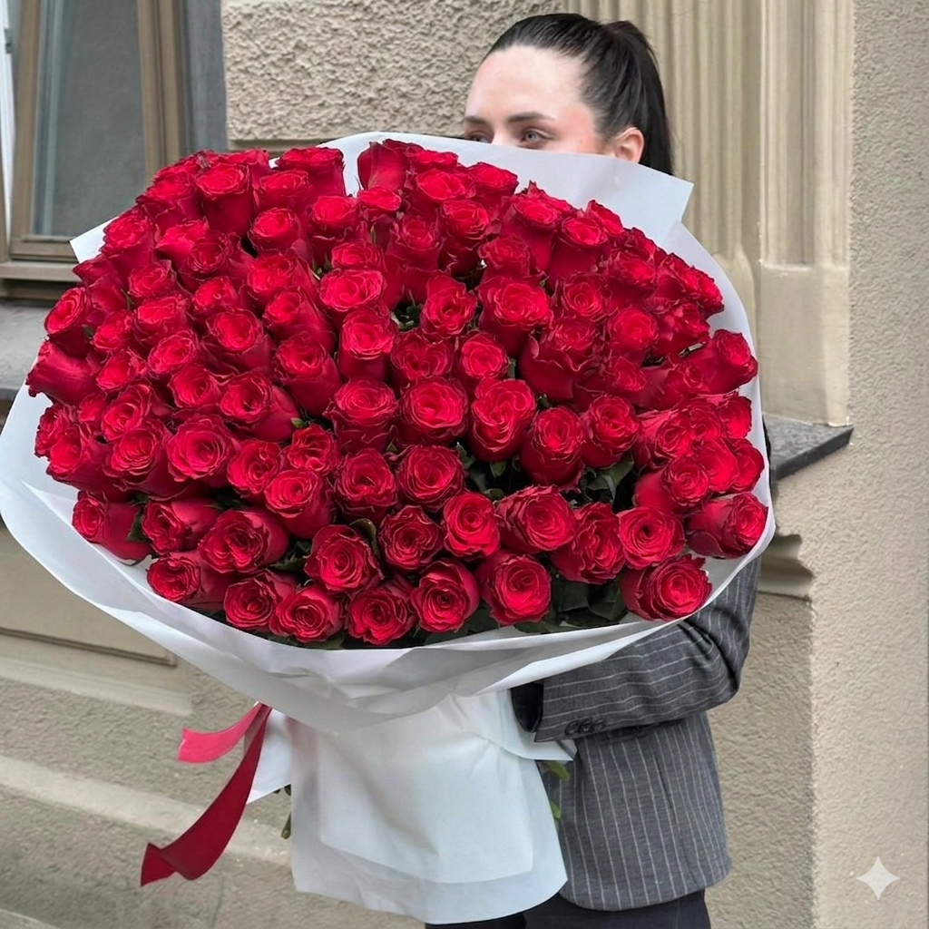 101 Red Roses 60cm