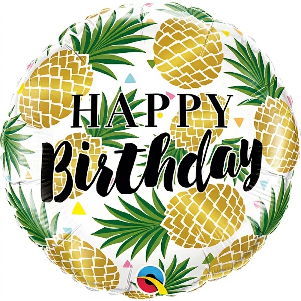 Happy Birthday Pineapple Balloon